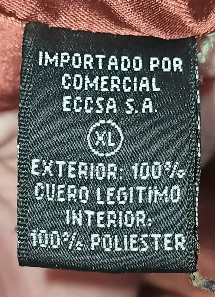 Chaqueta de cuero legítimo XL - 4