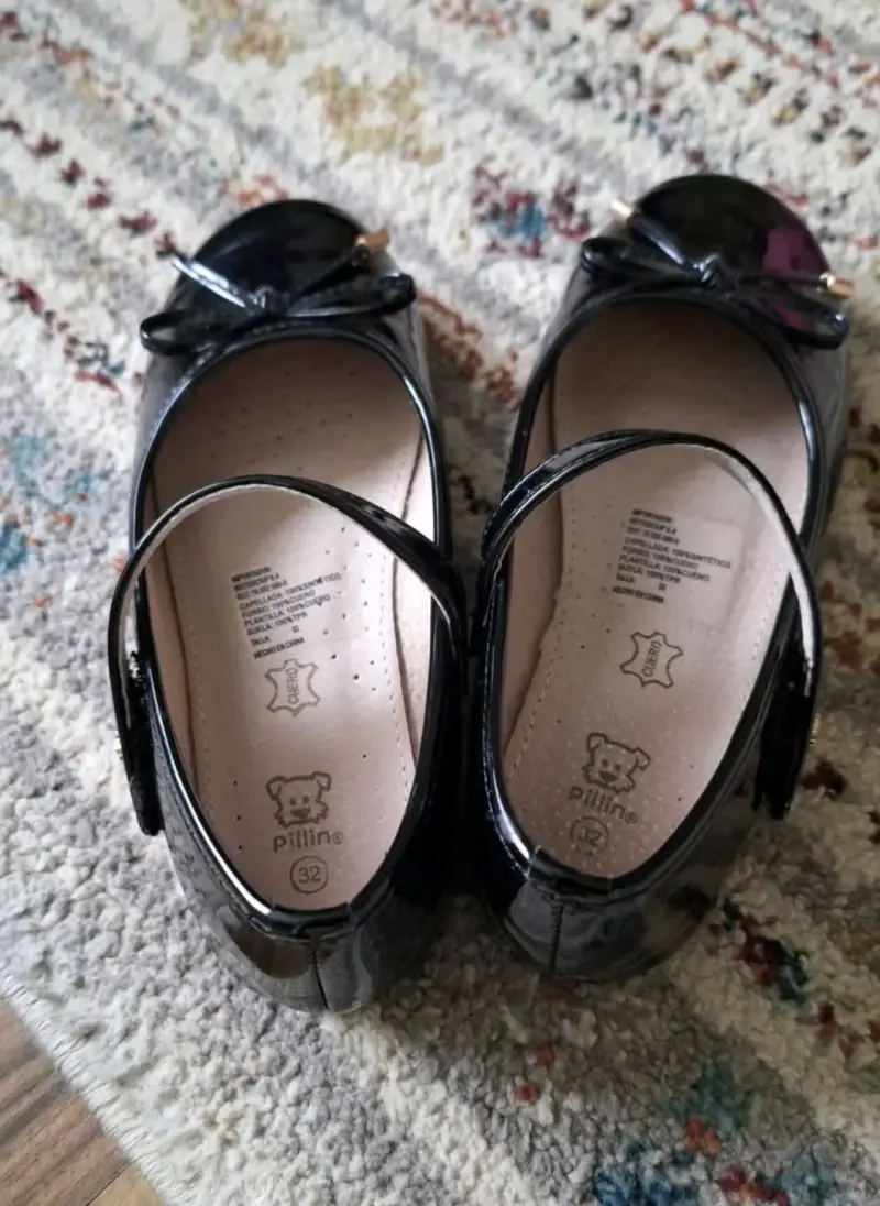 Zapatos negros para niña Pillin n°32 - 1