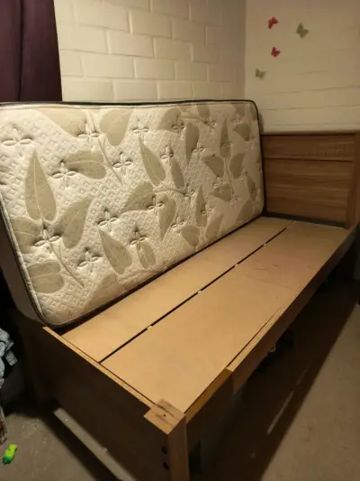 Cama individual con colchón 1 plaza - miniatura 1