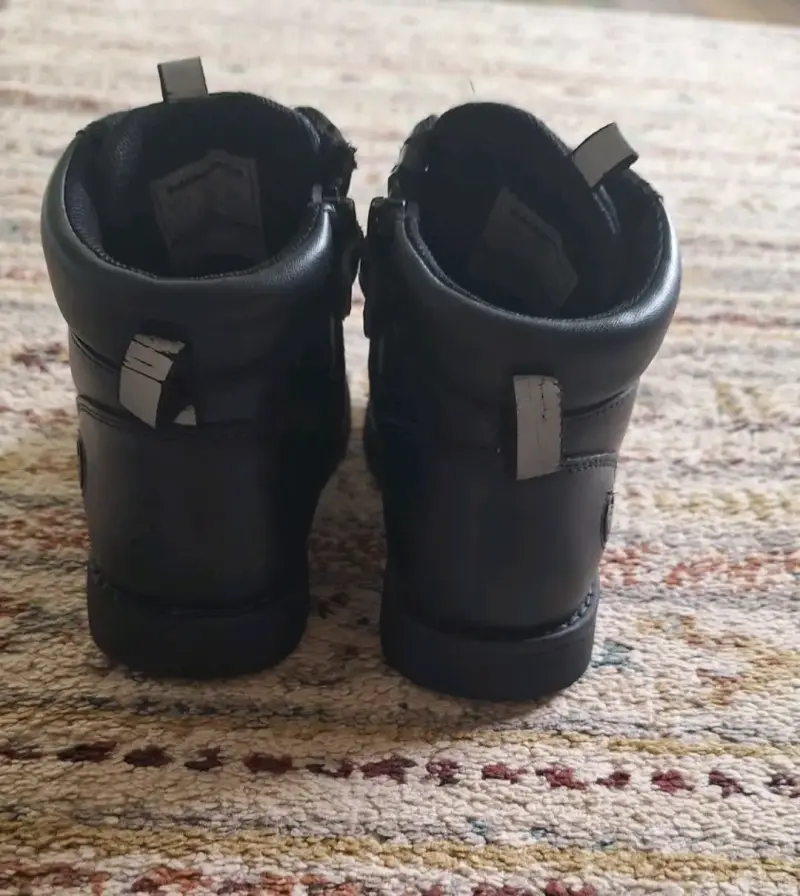 Botin negro de cuero para niña n°32 - 2
