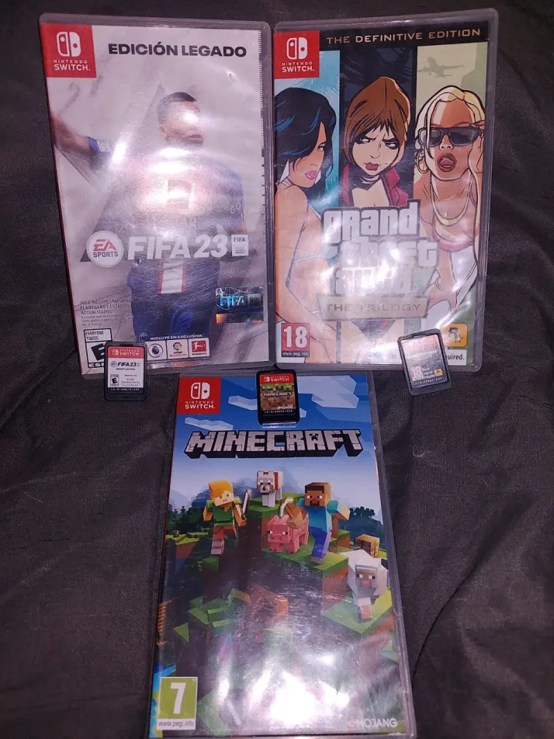 Juegos Switch: FIFA 23, GTA y Minecraft