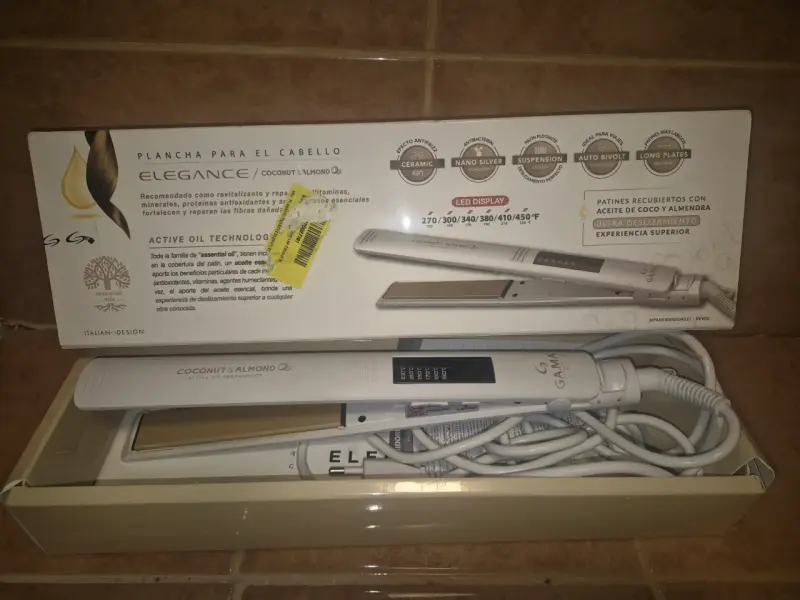 Plancha de pelo GA.MA blanca - 3