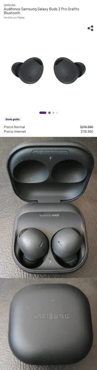 Audífonos Samsung Galaxy Buds 2 Pro - miniatura 1