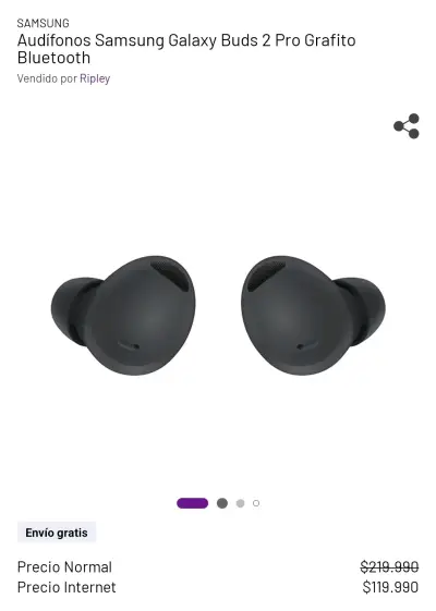 Audífonos Samsung Galaxy Buds 2 Pro - miniatura 2