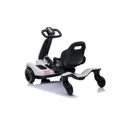Auto eléctrico infantil blancoCostzon Go kart eléc - miniatura 3