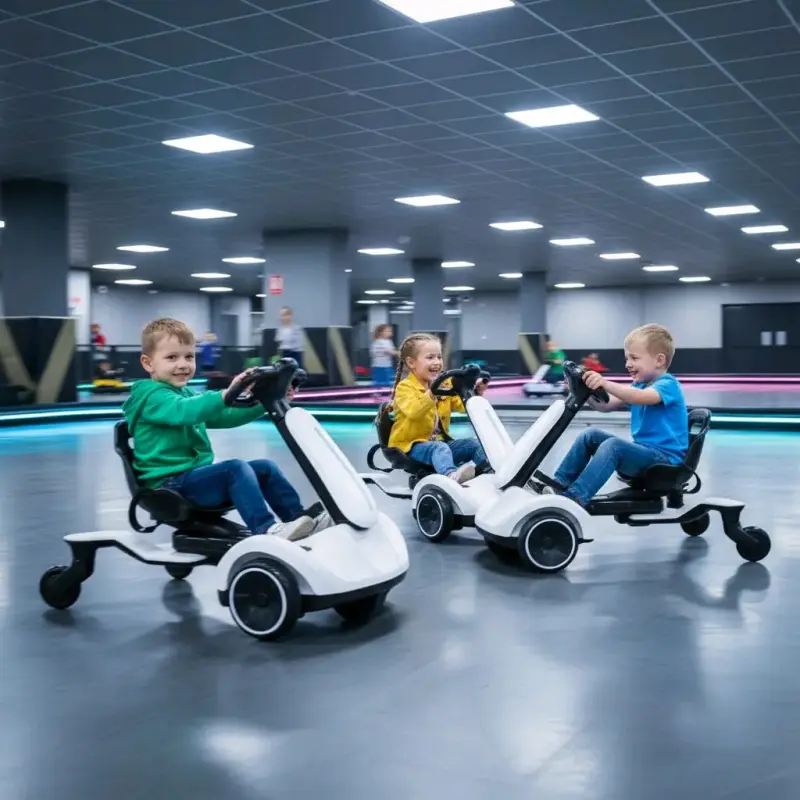 Auto eléctrico infantil blancoCostzon Go kart eléc - 6