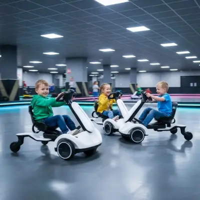 Auto eléctrico infantil blancoCostzon Go kart eléc - miniatura 6