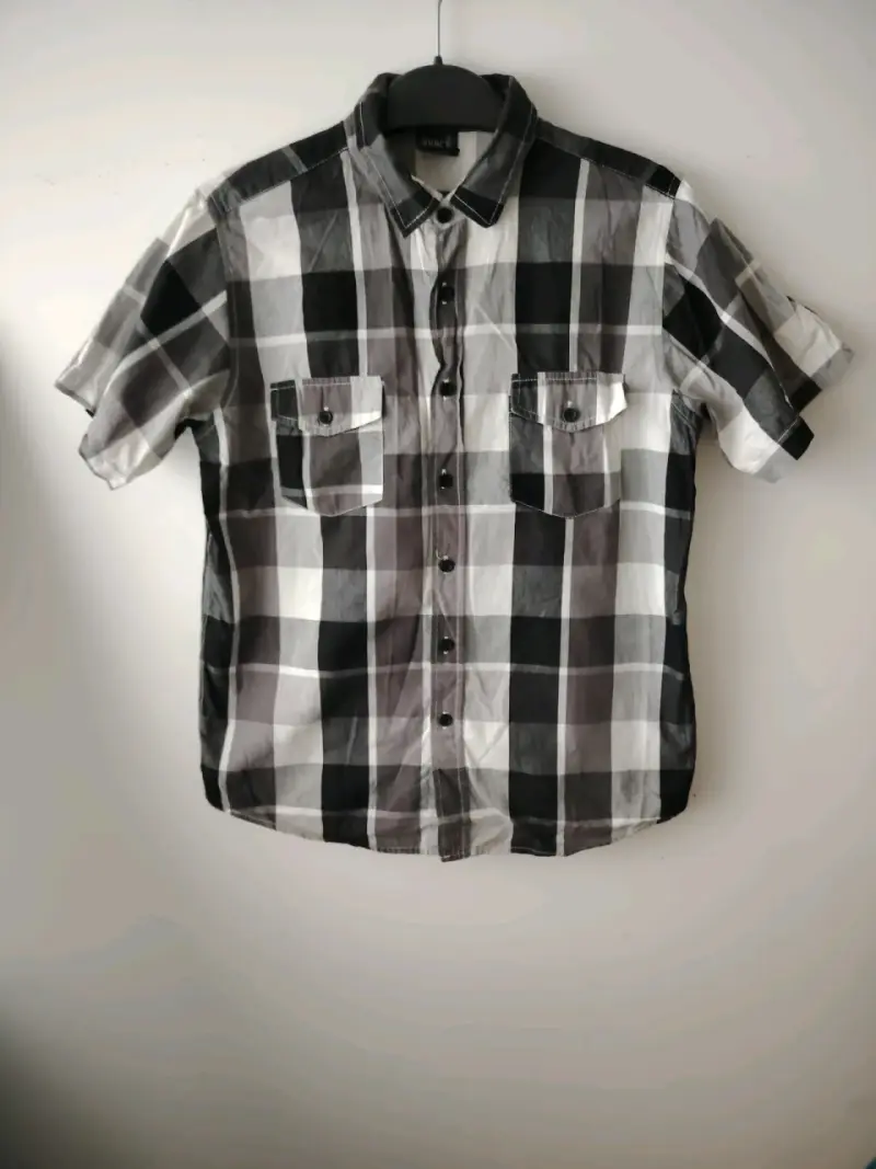 Camisa a cuadros de manga corta - 2