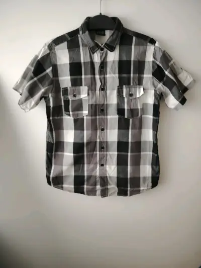 Camisa a cuadros de manga corta - miniatura 2