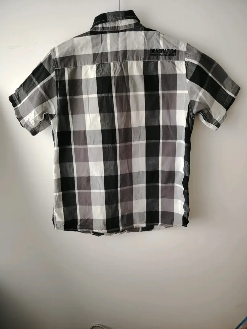Camisa a cuadros de manga corta - 3