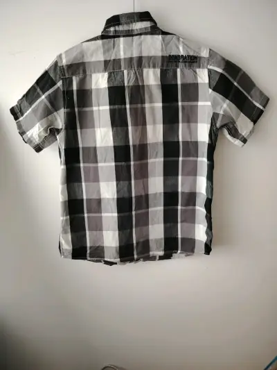 Camisa a cuadros de manga corta - miniatura 3