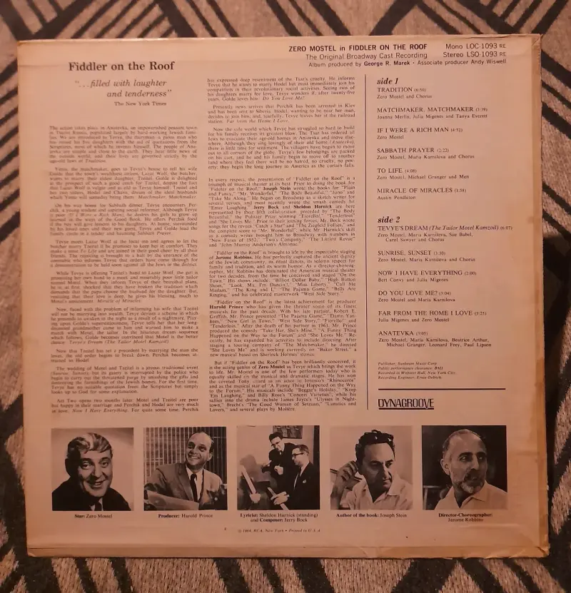 Vinilo Fiddler on the Roof - 2