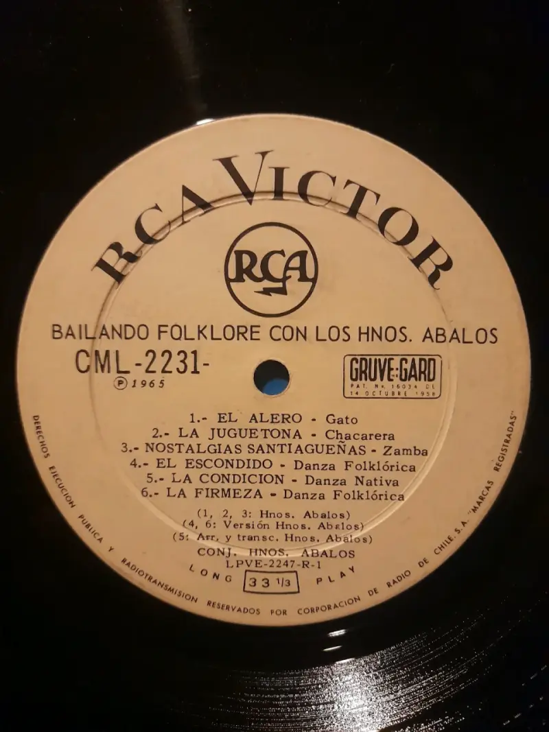 Vinilo Bailando Folklore Hnos. Abalos volumen 1 - 5
