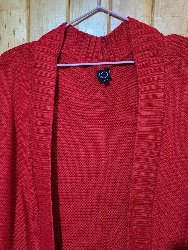 Cardigan rojo de punto - IO - 2