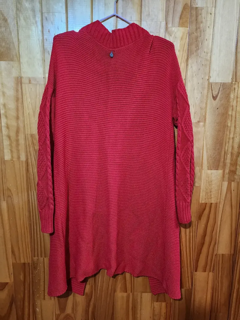 Cardigan rojo de punto - IO - 4