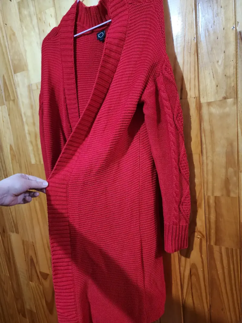 Cardigan rojo de punto - IO - 6