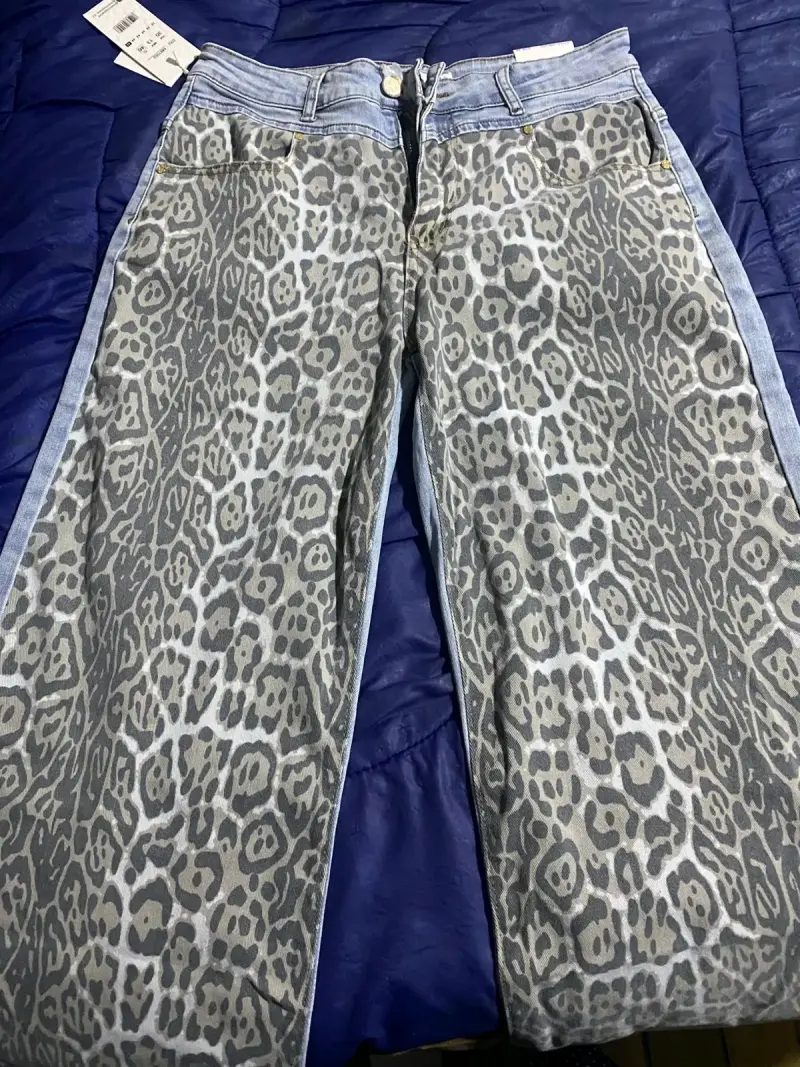Jeans con diseño animal print talla 46 - 1
