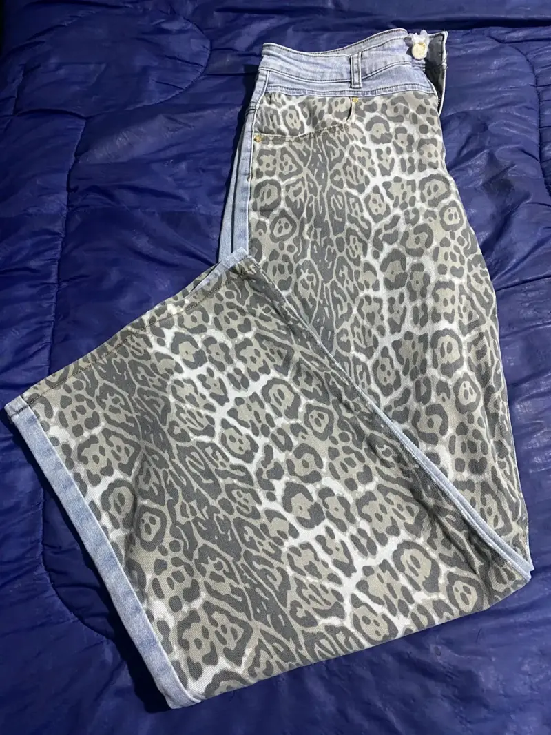 Jeans con diseño animal print talla 46 - 2