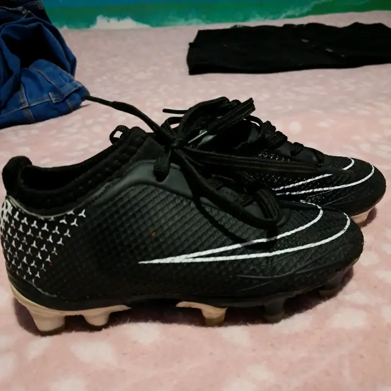 Botines de niño de fútbol negros talla 25 - 3
