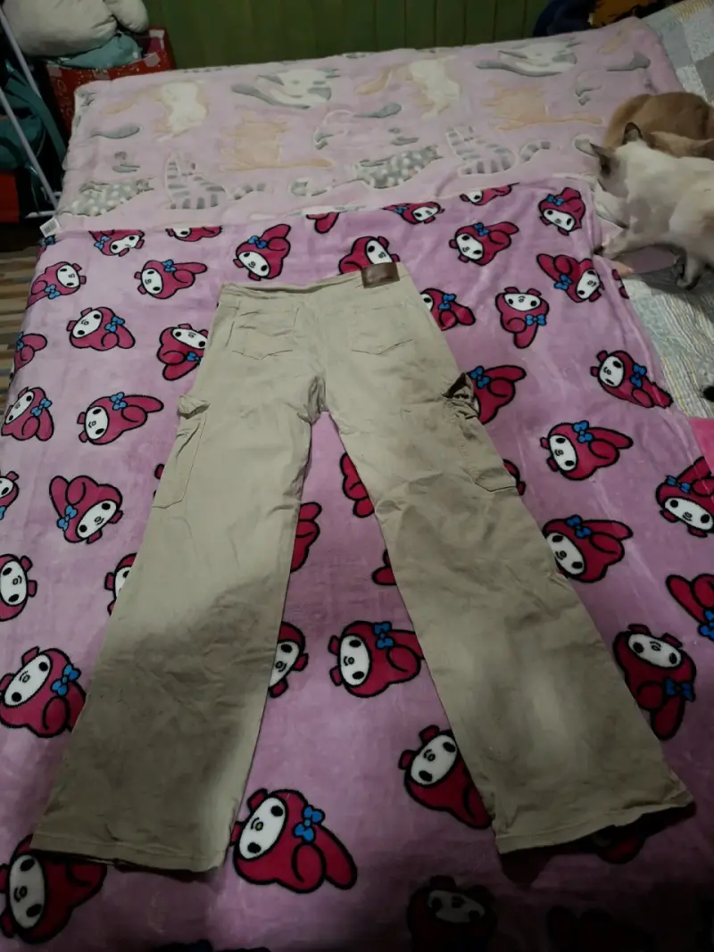Pantalones cargo beige - 2
