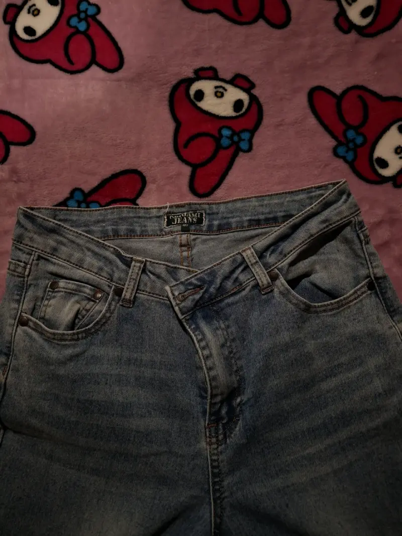Jeans azules de corte recto - 2