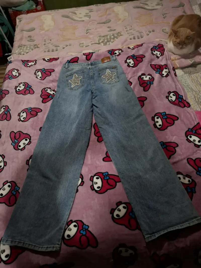 Jeans azules de corte recto - 3