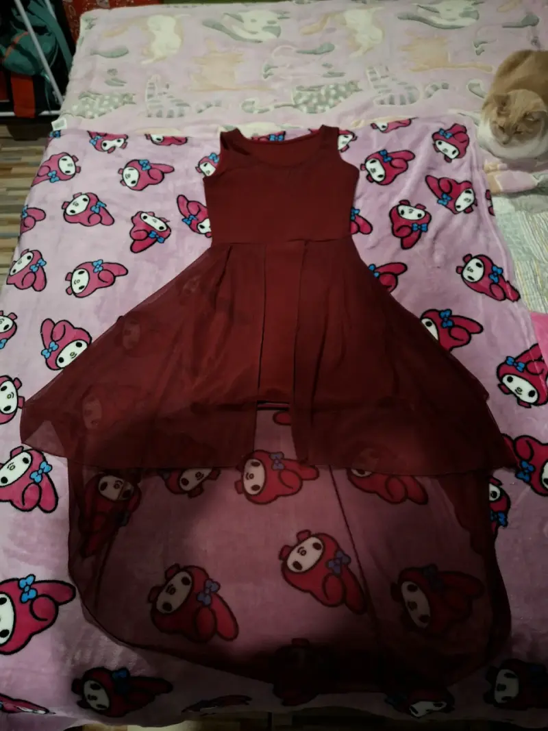 Vestido rojo elegante - 1