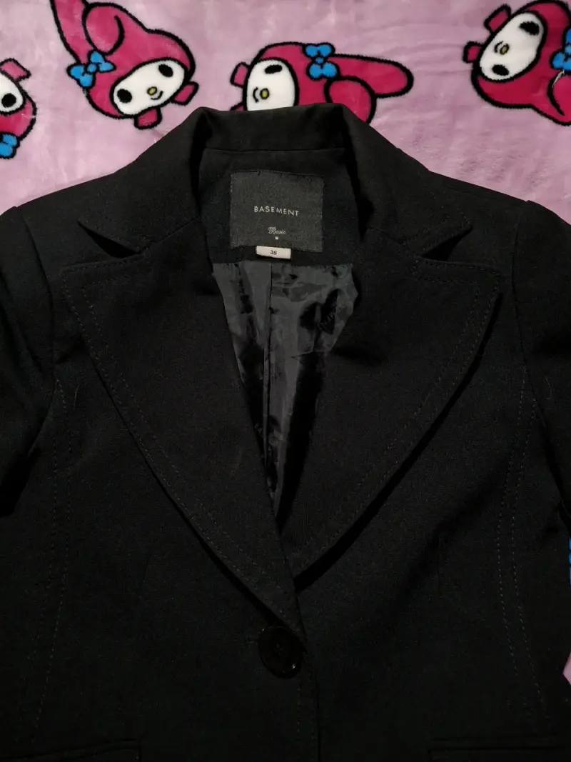 Blazer BASEMENT negro elegante - 2