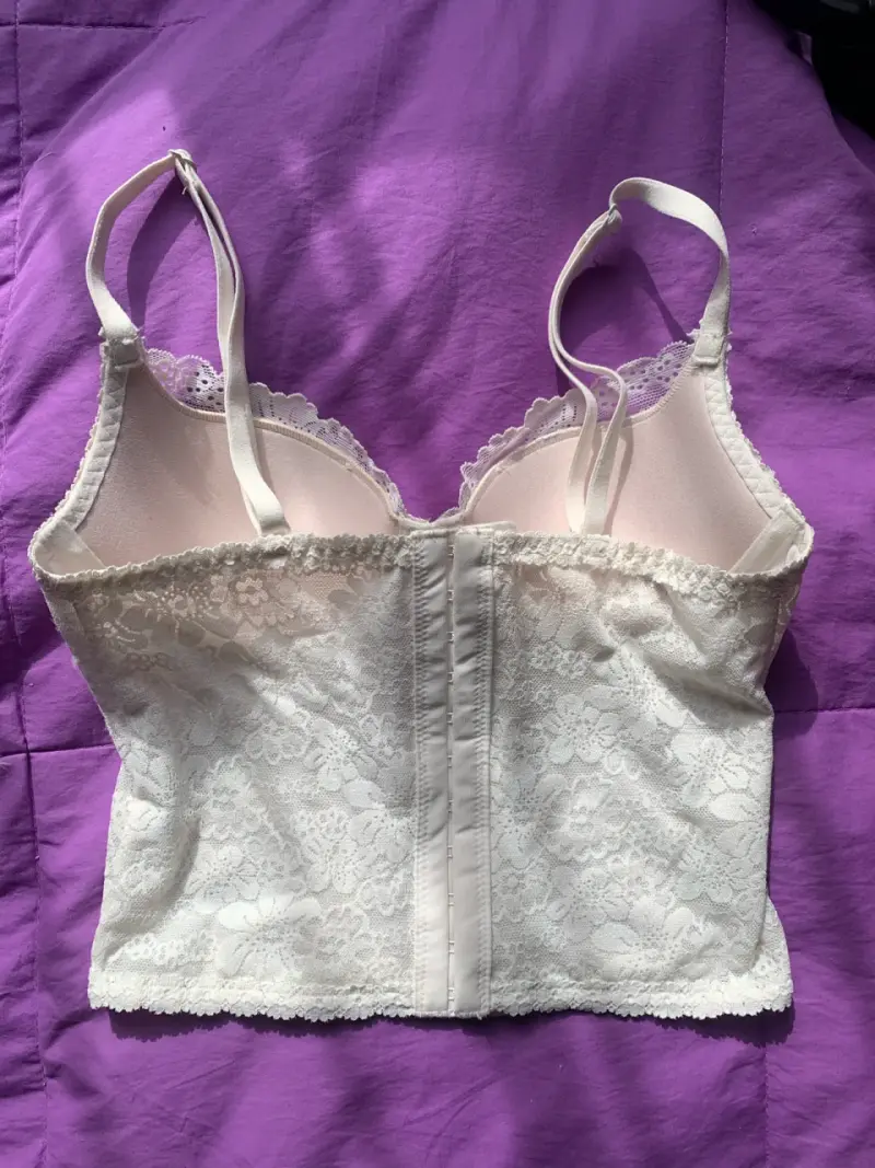 Corset blanco de encaje Victoria's secret - 3