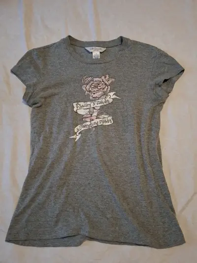 Baby tee gris - miniatura 1