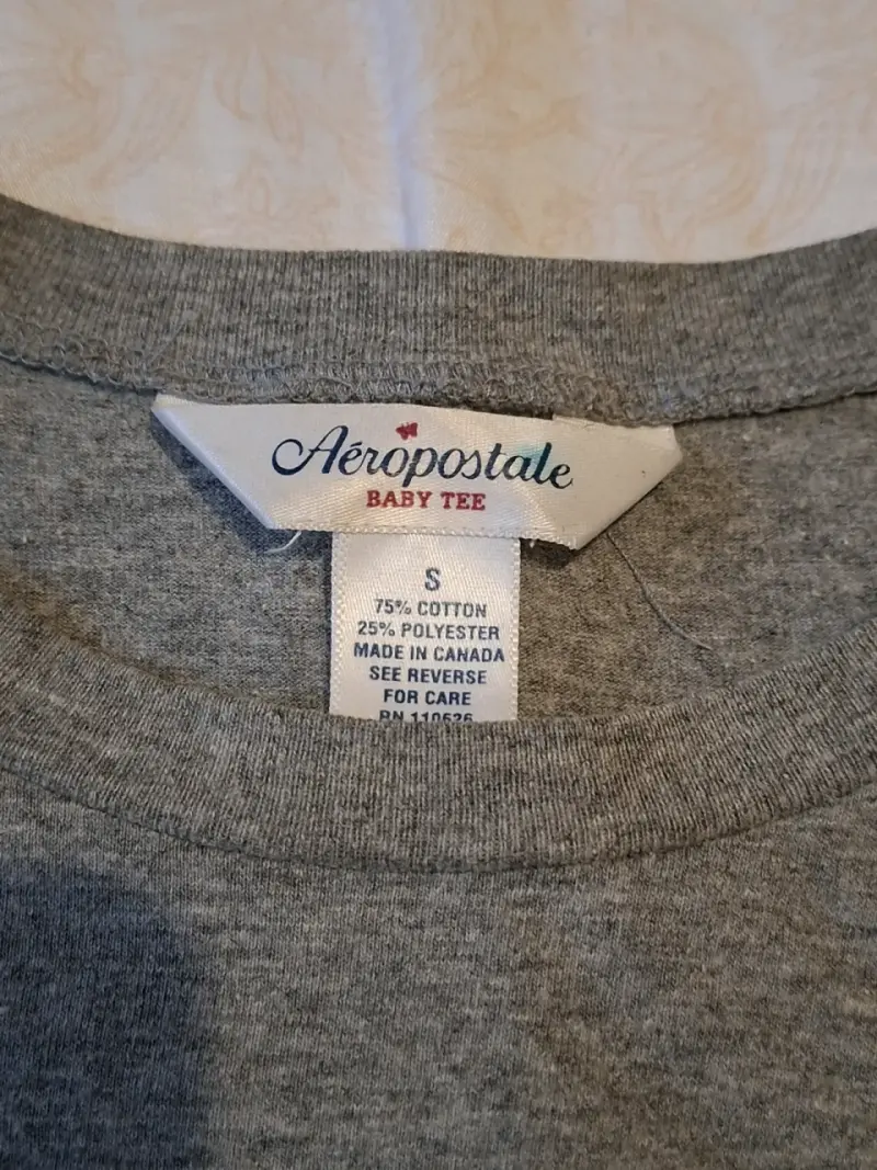 Baby tee gris - 3