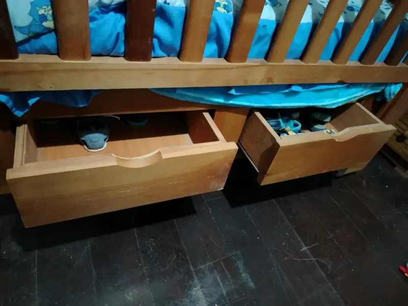 Cuna de madera tipo cuja para bebé - 3