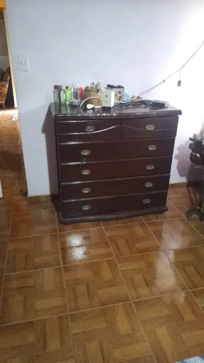 Cama matrimonial madera oscura King - miniatura 2