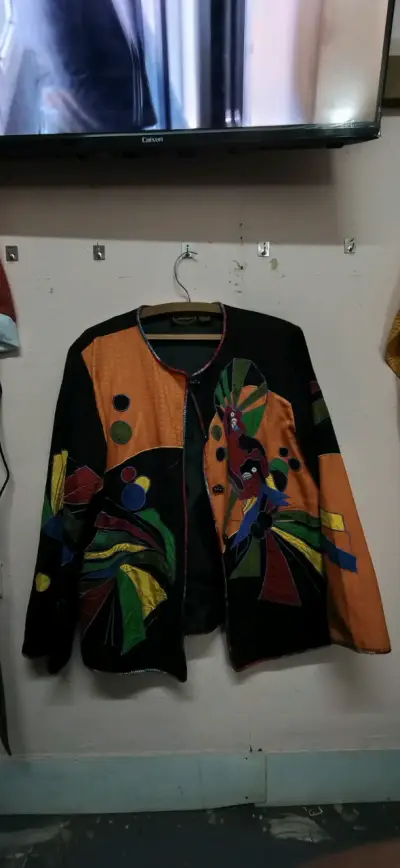 Chaqueta multicolor artesanal - miniatura 1