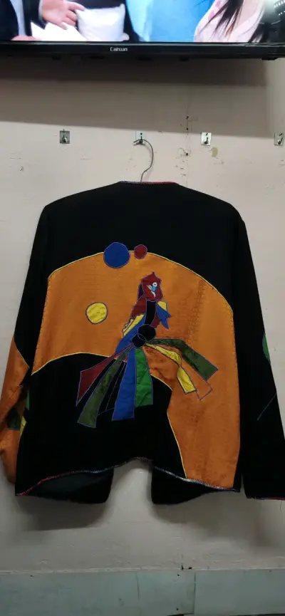 Chaqueta multicolor artesanal - miniatura 3