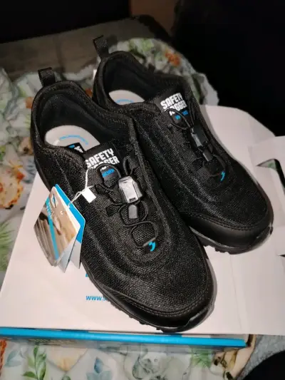 Zapatillas negras clínica antideslizantes - miniatura 2