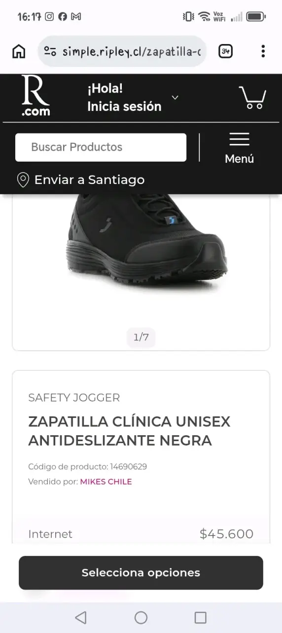 Zapatillas negras clínica antideslizantes - 5