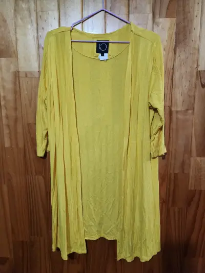 Cardigan amarillo largo - Marca IO - miniatura 1