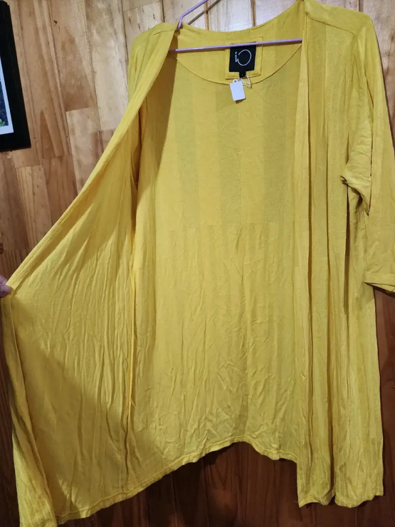 Cardigan amarillo largo - Marca IO - 5