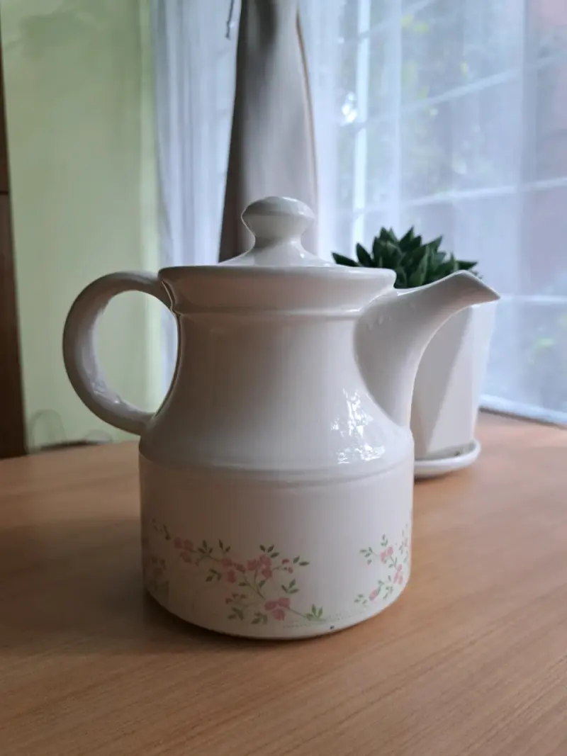 Tetera de cerámica floral - 1
