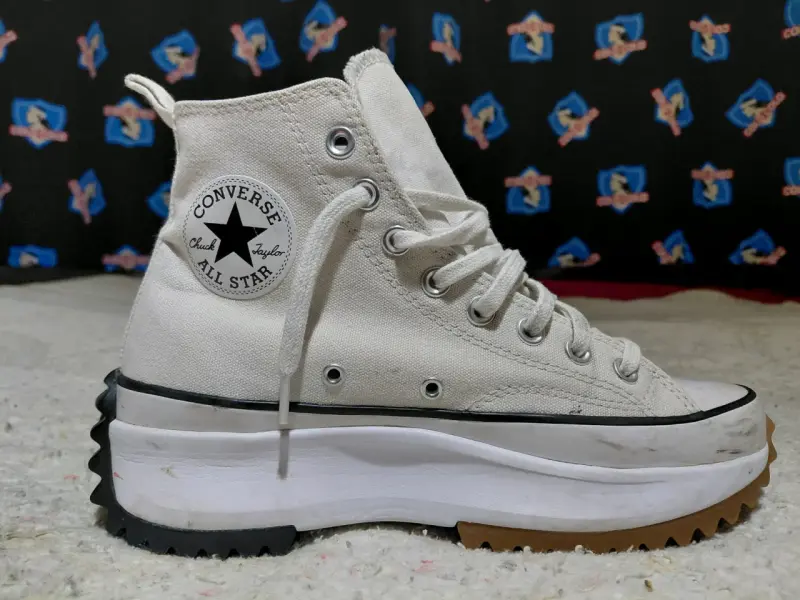 Zapatilla Converse blanca plataforma - 1