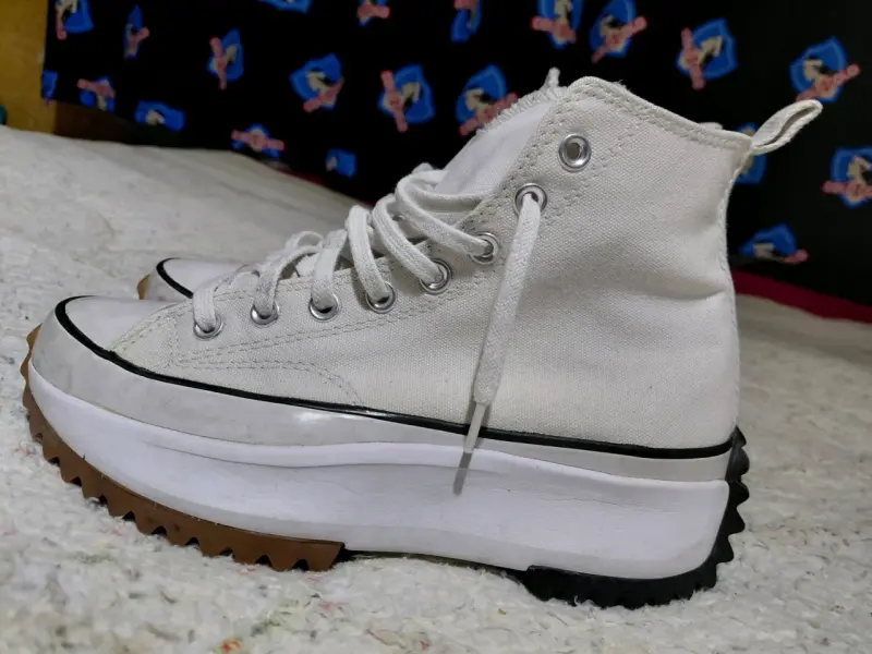 Zapatilla Converse blanca plataforma - 2