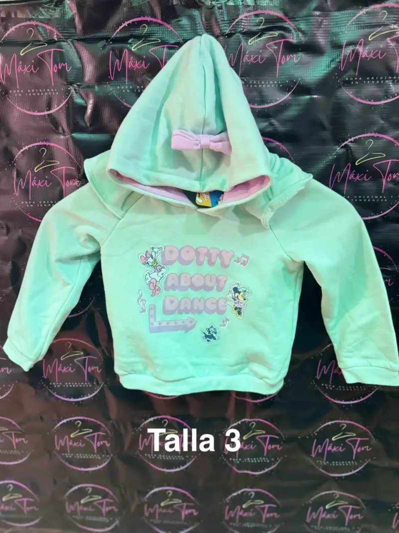 Polerón infantil verde talla 3