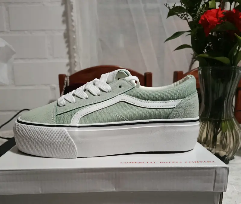 Zapatillas verdes plataforma