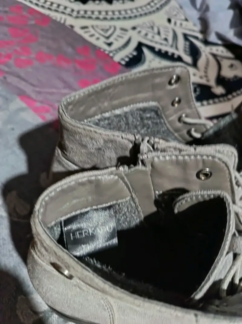 Botines gris de plataforma - 2