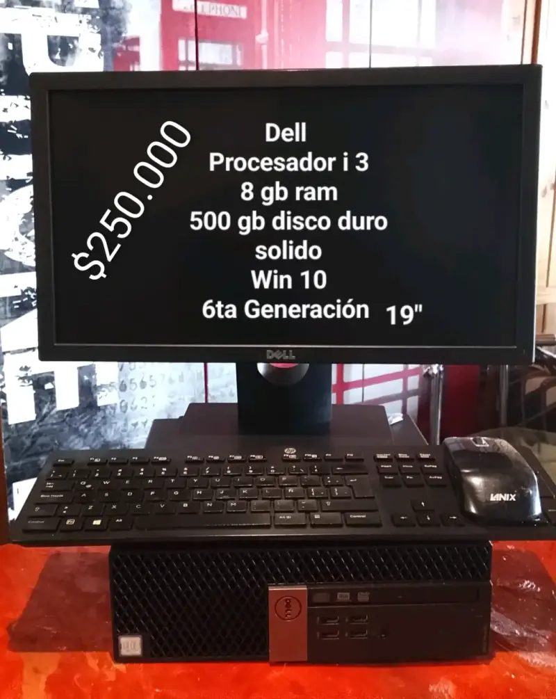 PC Dell con monitor 19"