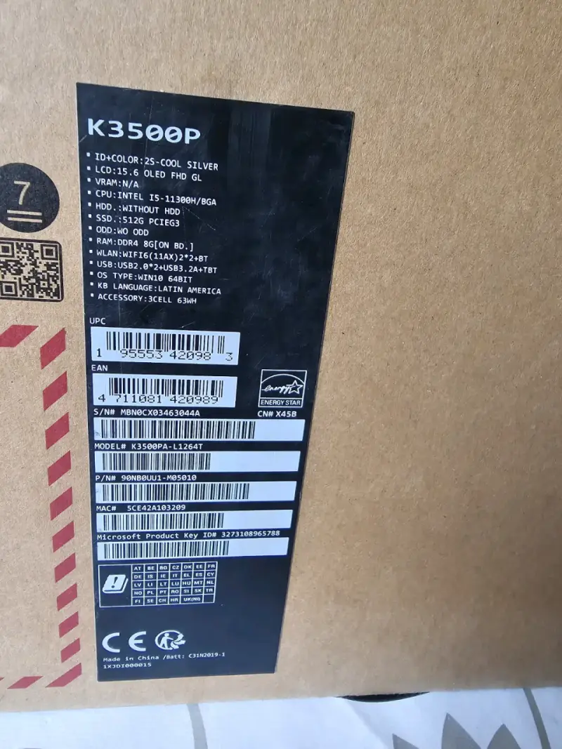 Notebook ASUS Vivobook Pro OLED 15.6" SSD 512GB - 6
