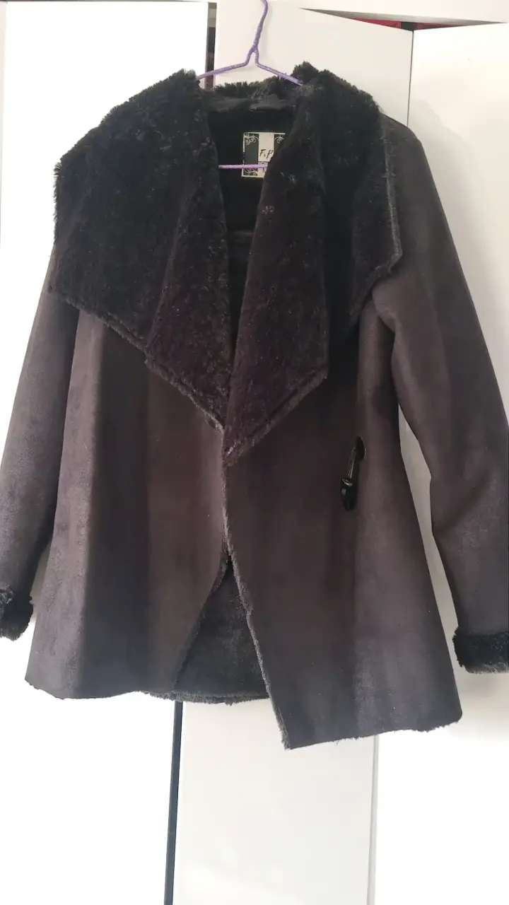 Abrigo negro de invierno mujer - 3
