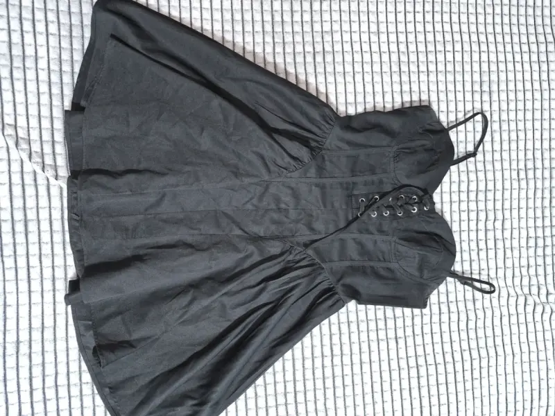 Vestido negro corset - 1