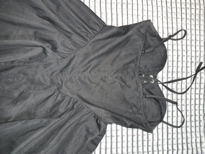Vestido negro corset - 3
